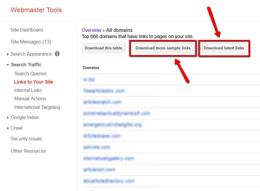 09 google webmaster tools links to your site