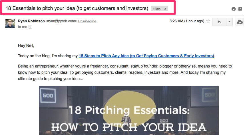 18 Essentials to pitch your idea to get customers and investors stephen g roe gmail com Gmail