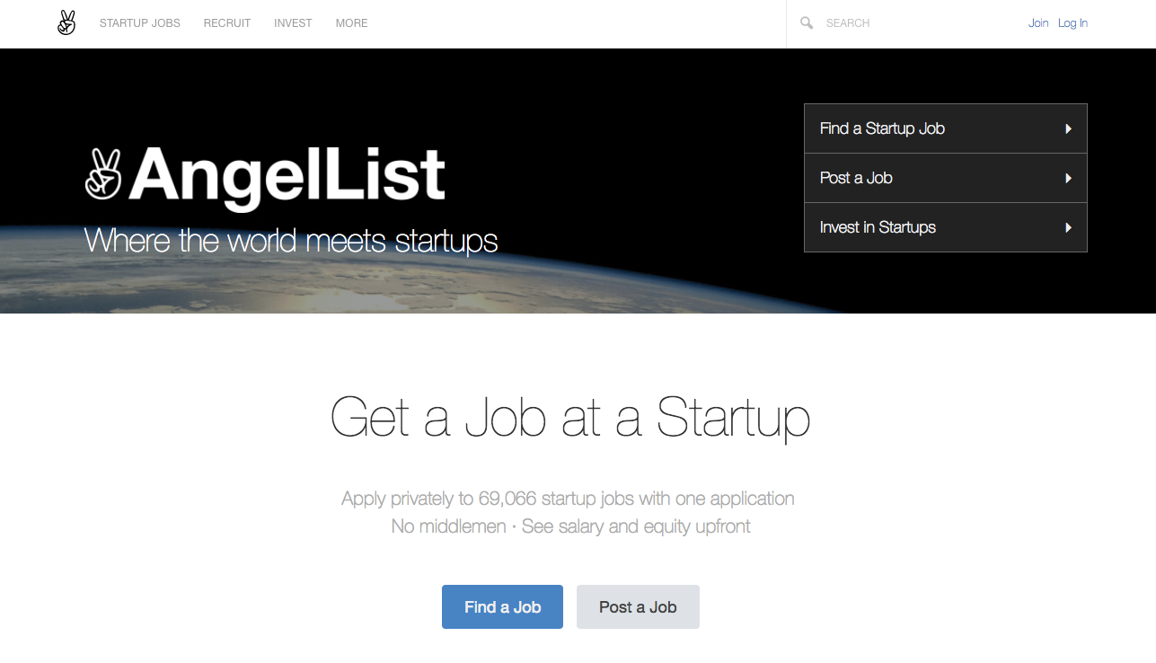 AngelList Where the world meets startups