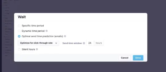 Optimize send time prediction setting in Bloomreach