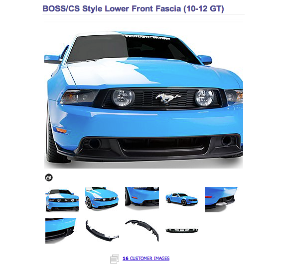 American Muscle Ecommerce example