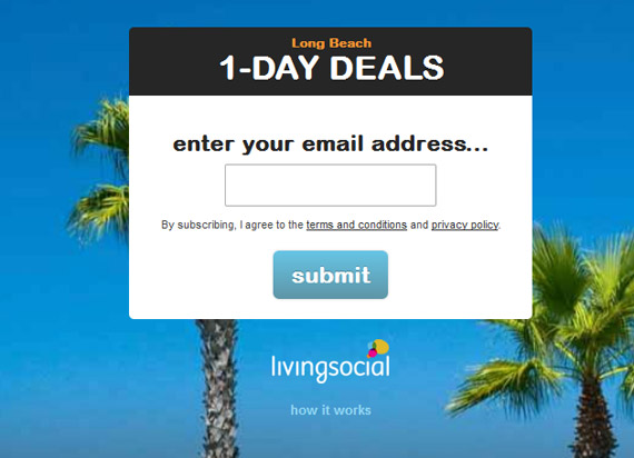 LivingSocial.com kommer til det punkt med leadgenerering