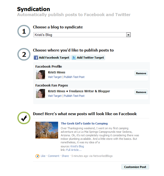  networkedblogs syndication management