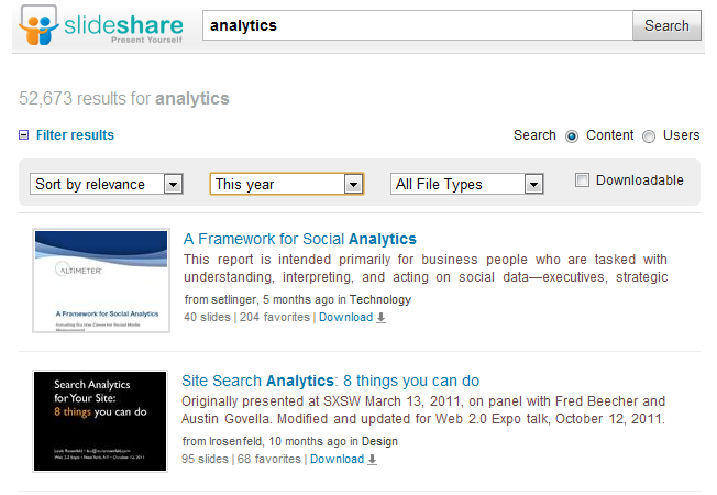 moteurs de recherche avancés et alternatifs slideshare