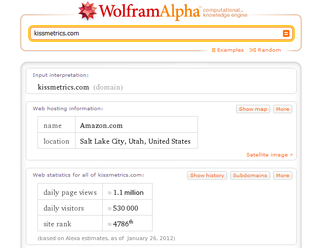 wolframalpha advanced and alternative search engines 