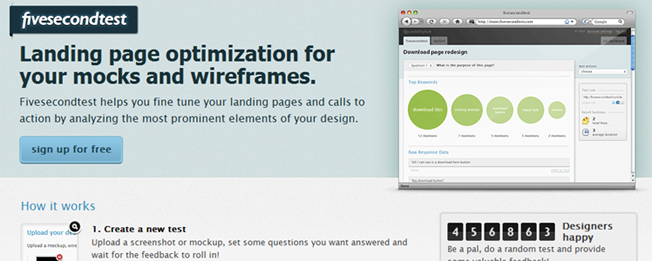  fivesecondtest.com funnel optimization