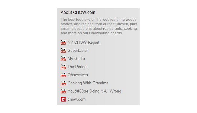 CHOW About Section