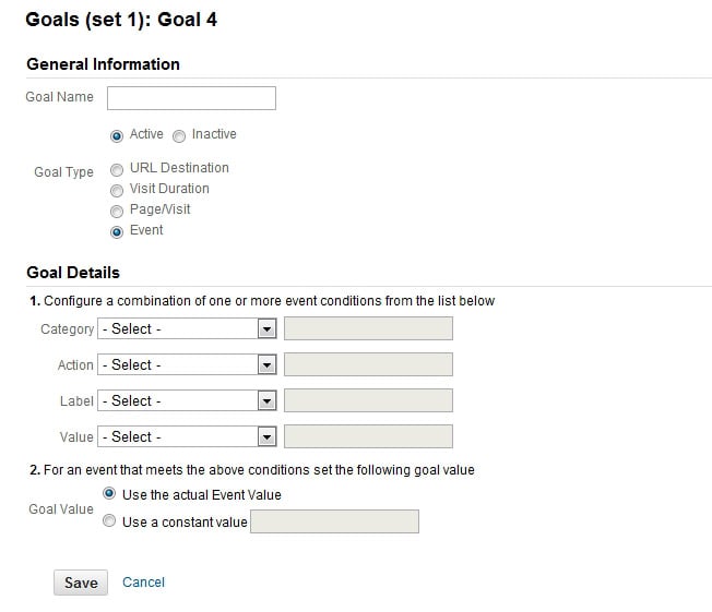 what data is google analytics goals unable to track