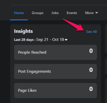 how to access facebook insights