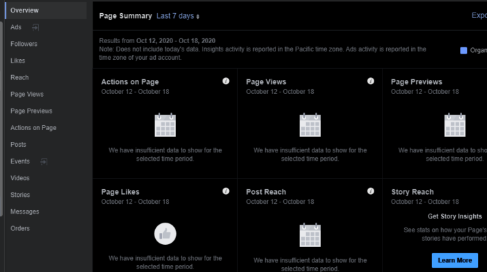 facebook insights dashboard 