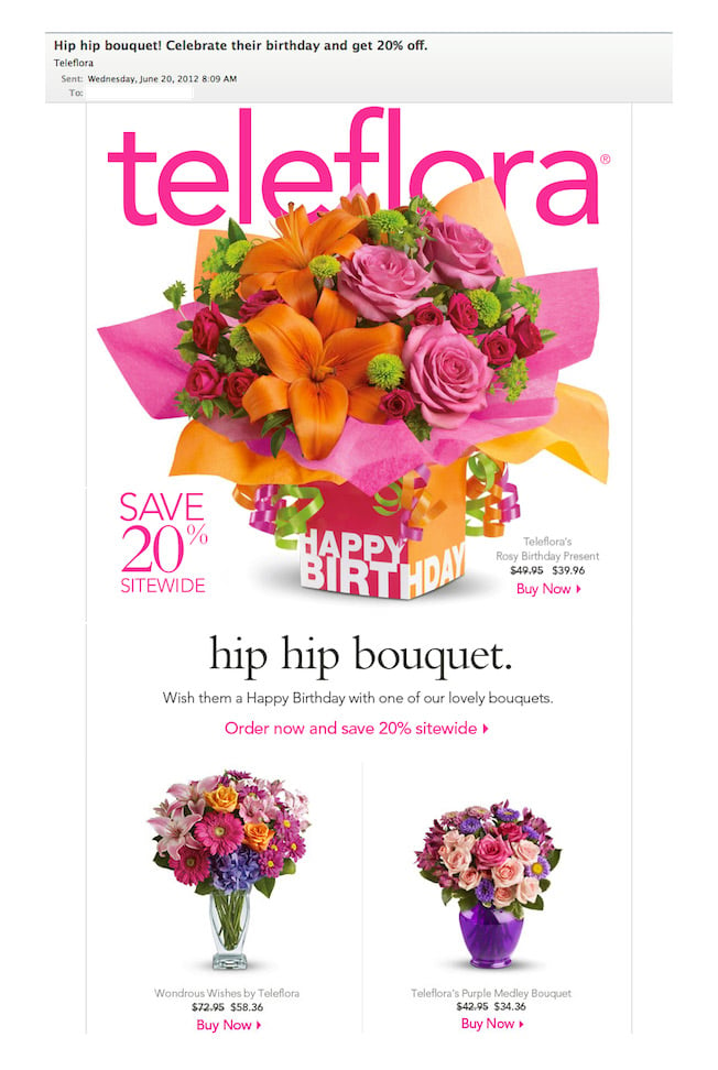 Teleflora hip hip bouquet