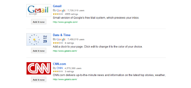 Google Gadgets