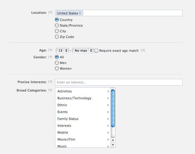 Les options de ciblage publicitaire les plus importantes de Facebook