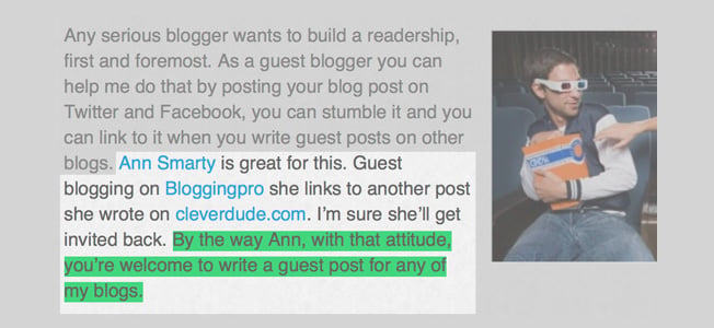linking to your guest post