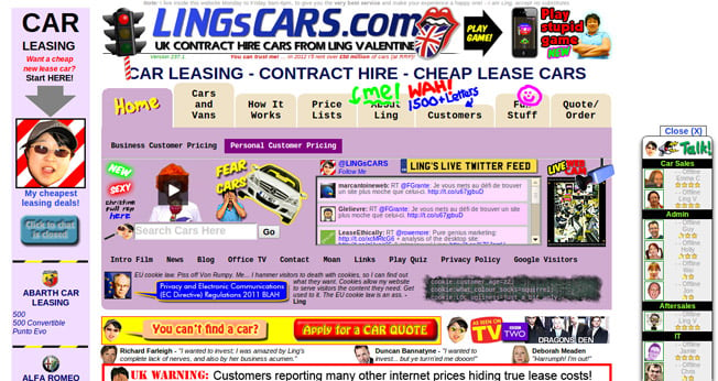 Ling's Cars Home Page