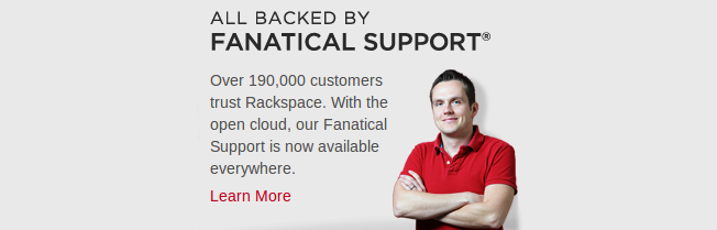 rackspace has fanatical hosting