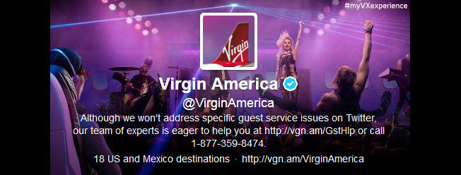 Virgin America Twitter