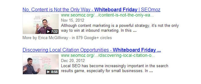 rich snippets by Google