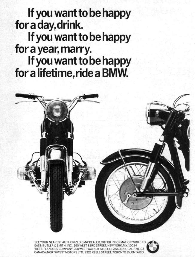 bmw motorcycle advertisement