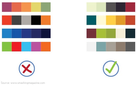 infographic colour schemes