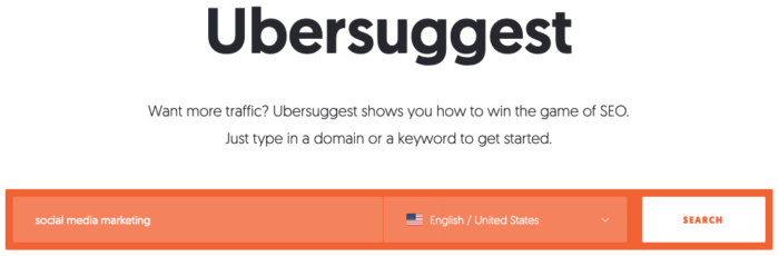 paid internet advertising tool ubersuggest 