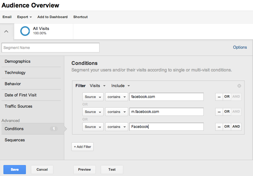 How to Use the New Google Analytics Advanced Segments