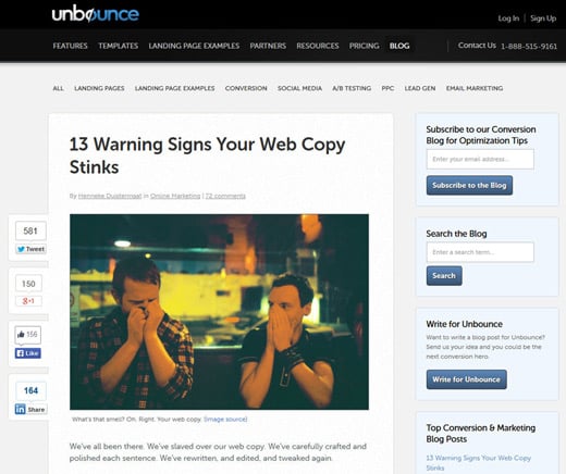 2 Unbounce blog