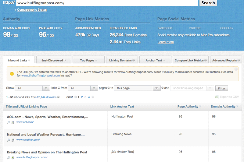 strumento di marketing line explorer per backlink 