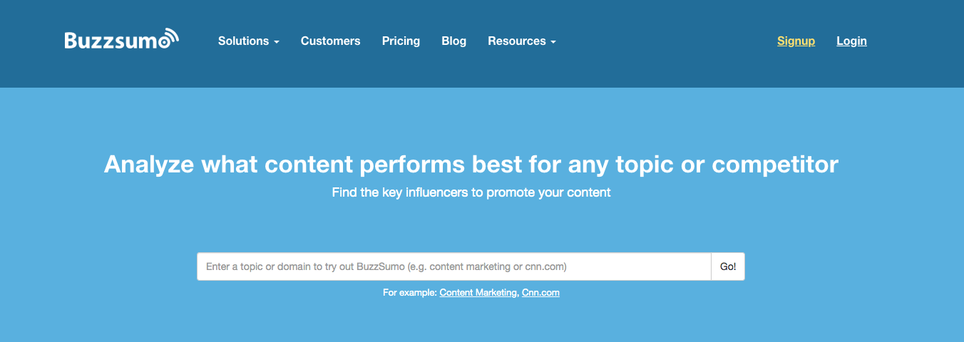 buzzsumo viral content marketing tool 