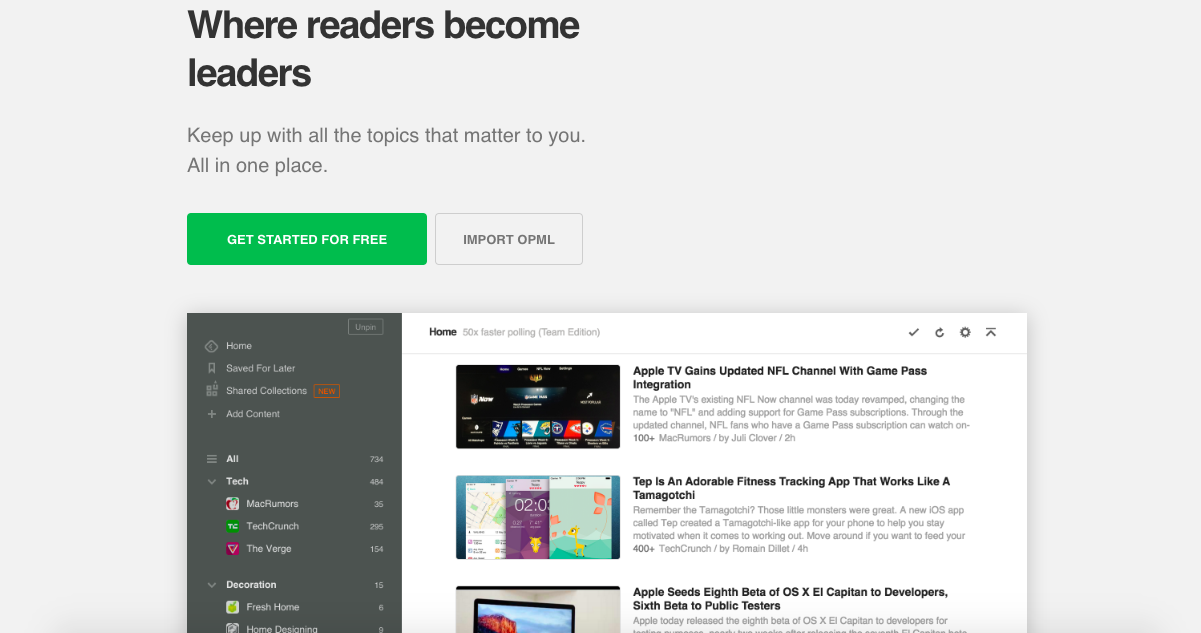 feedly content marketing tool 