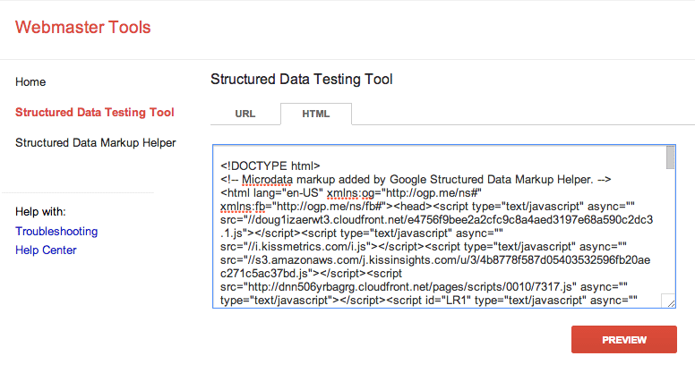structured data tool for schema 