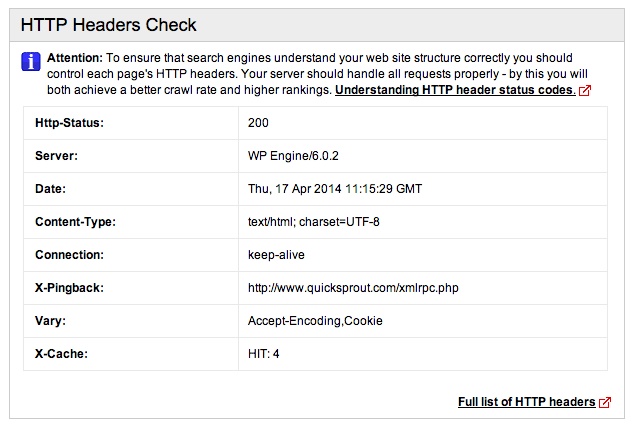 http headers check