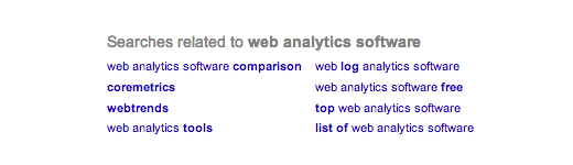 searches related to web analytics software