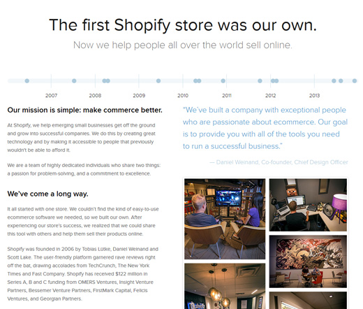 shopify story