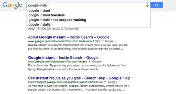google instant