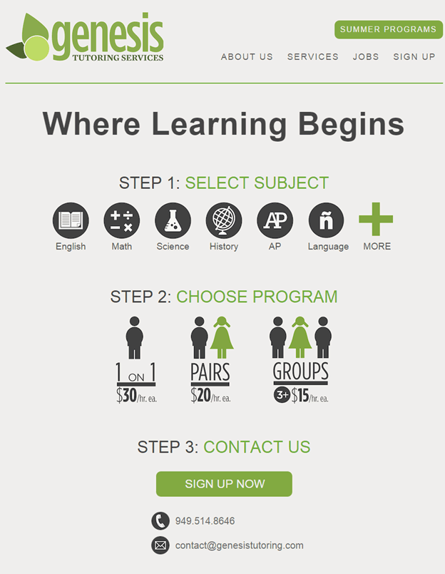 8 where learning begins