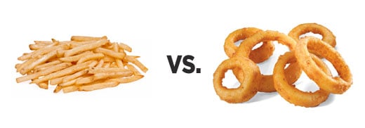 fries vs. onion rings