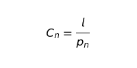 Cn equation