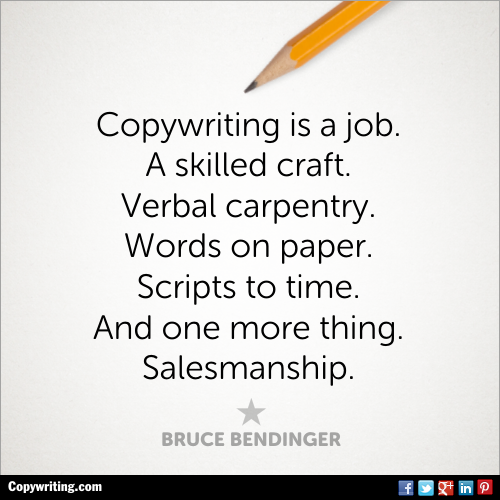 SEO copy writing - quote about what copywriting is