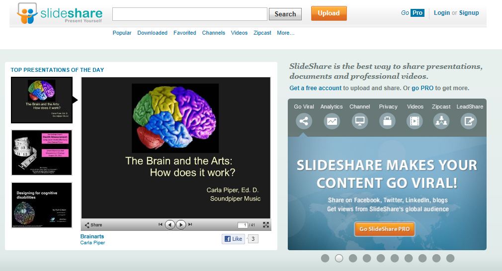 Uploads search. SLIDESHARE. Pro sharing журнал.