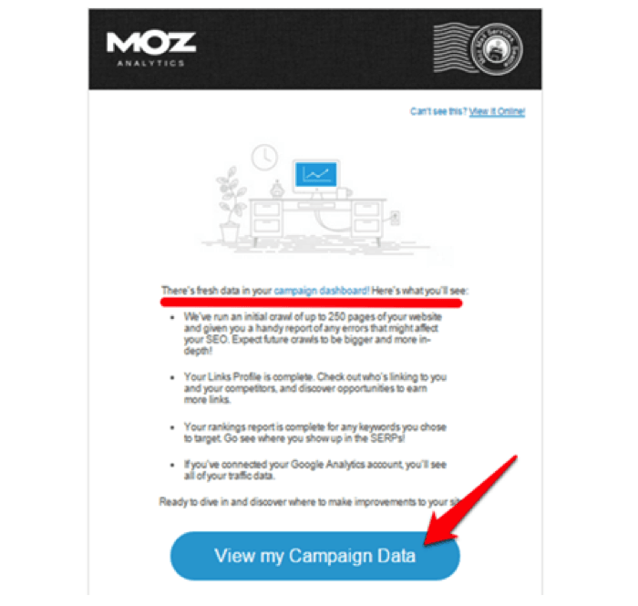 moz analytics campaign data