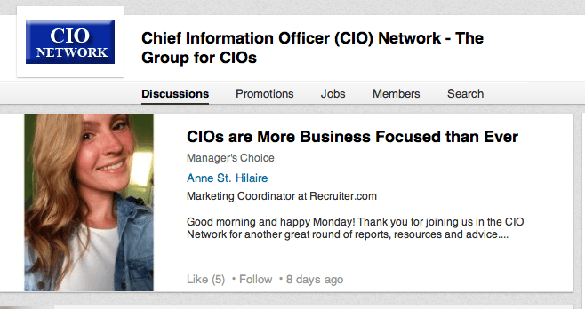 CIO Network LinkedIn