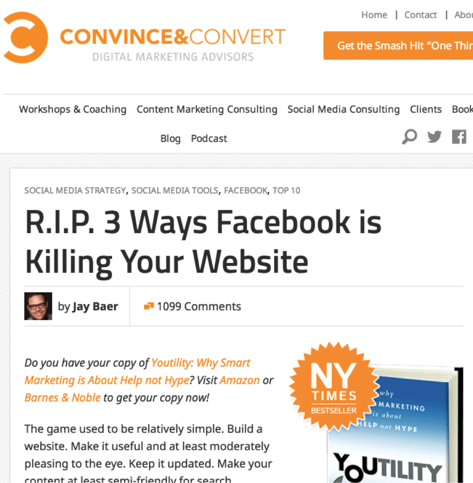 3 ways facebook is killing your website