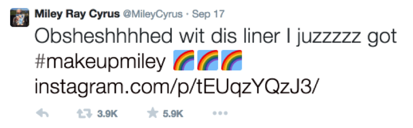 miley ray cyrus tweet