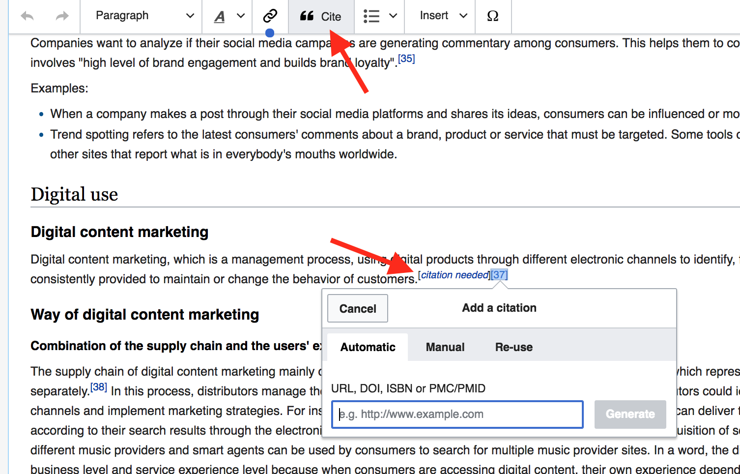 advanced SEO techniques find links on wiki