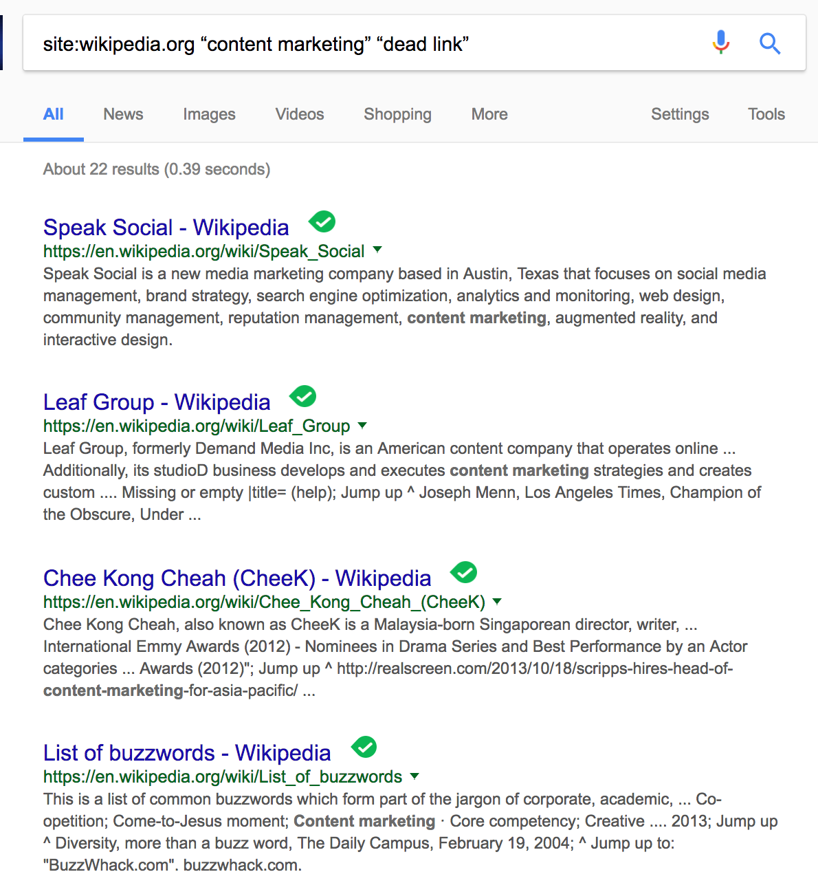 advanced SEO techniques find broken links 