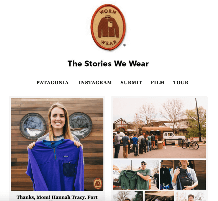 the stories we wear Patagonia brand story 