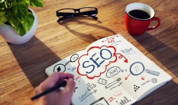 Businessman Sketching About SEO Concept