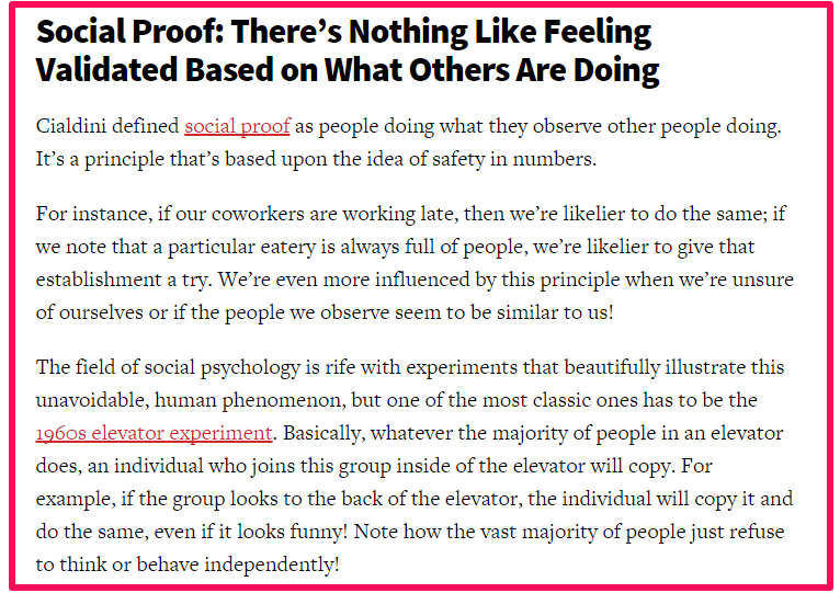 conversion XL social proof excerpt