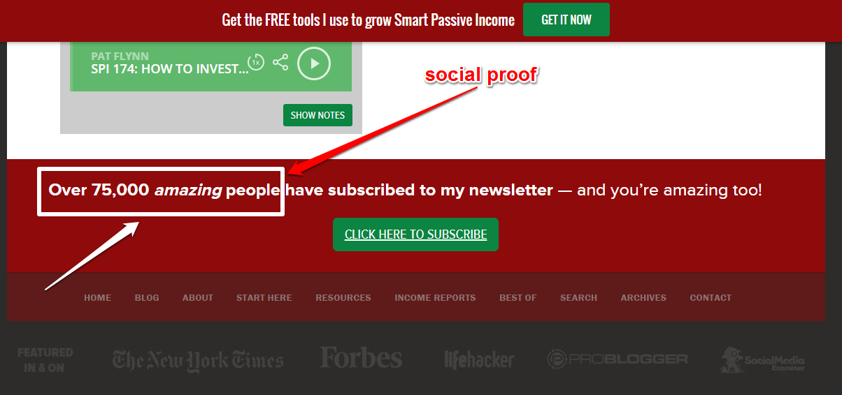 smart passive income cta example